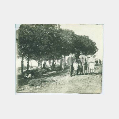 1928 Çamlıca Tepesinde Fesli Grup Fotoğraf