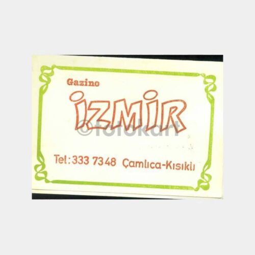 1970 Çamlıca - Gazino İzmir Taverna Fotoğraf Kabı