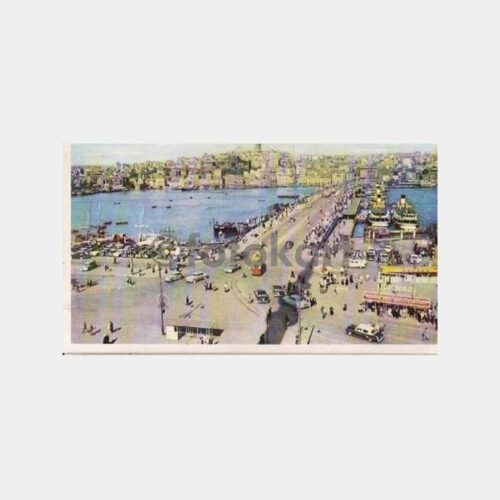 İstanbul Eminönü Galata Köprüsü Kartpostal