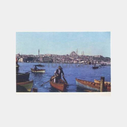 Karaköy Sahilinden Eminönü Görünüş Kartpostal