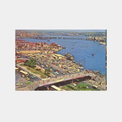 Eminönü Unkapanı Köprüsü Görünüş Kartpostal