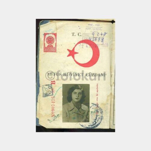 1934 Eminönü Alemdar Çok Damgalı Nüfus Cüzdanı - Görsel 2