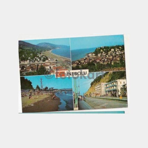 1960 İnebolu 4 Görünüş Kartpostal