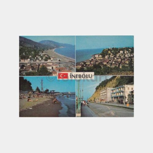 1975 İnebolu 4 Görünüş Kartpostal