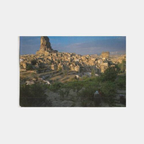 1980 Kapadokya Ortahisar Görünüş Kartpostal