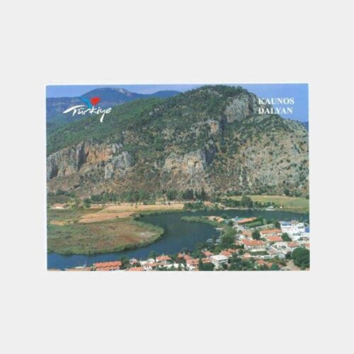 1990 Muğla Dalyan Kaunos Görünüş Kartpostal