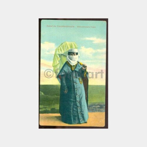 1900 Osmanlı Kadın Görünüş Kartpostal