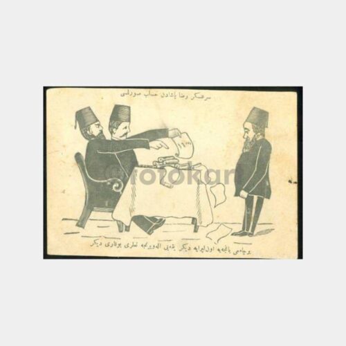 1910 Osmanlı Karikatür Kart