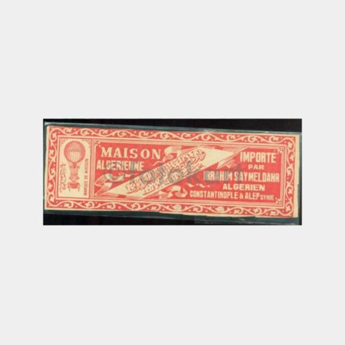 1910 Maison Algerienne Osmanlı Etiket