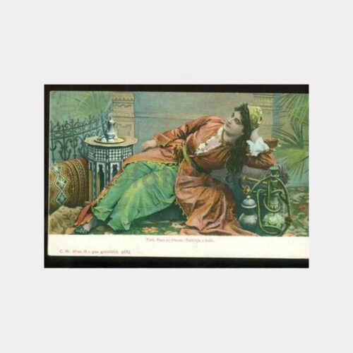1900 Osmanlı Türk Hanımı Görünüş Kartpostal