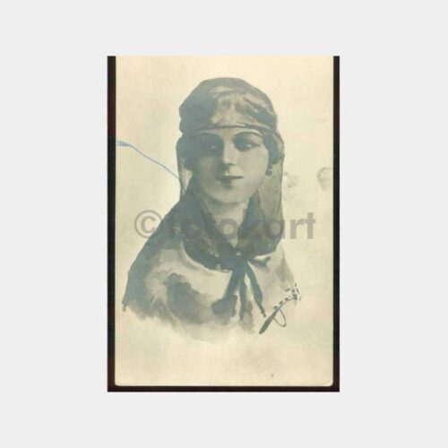 1920 Osmanlı Kadın Görünüş Kartpostal