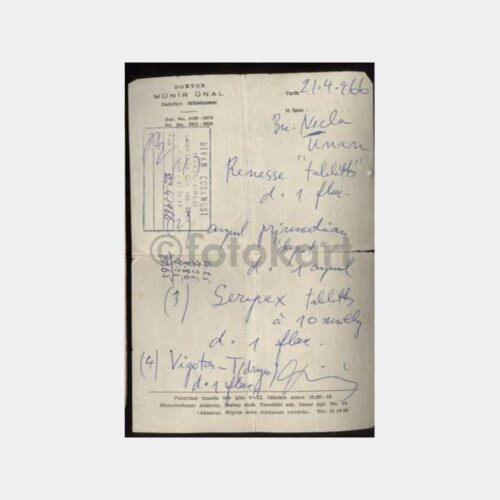 1966 Dr. Münir Ünal - Doktor Reçetesi
