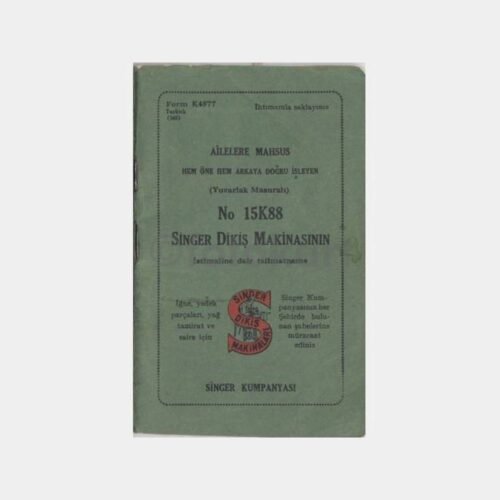 1948 Singer Dikiş Makinesi Kullanma Talimatı