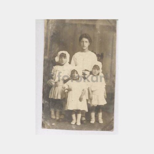 1925 Kadın ve Çocukları Stüdyo Fotoğraf