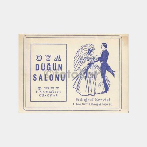 İstanbul Üsküdar Oya Düğün Salonu Fotoğraf Kabı