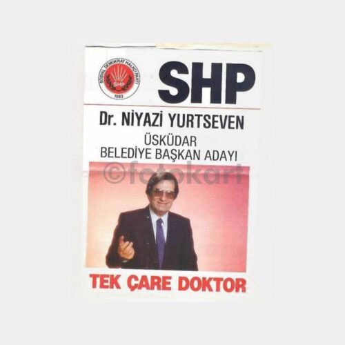 SHP Üsküdar Belediye Bşk. Niyazi Yurtseven Broşürü