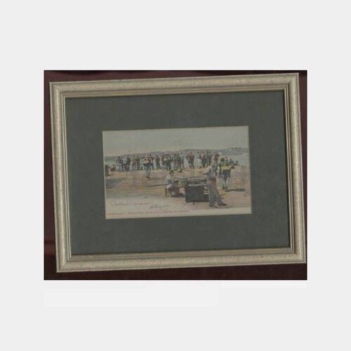 1902 Üsküdar İskelesi Hammallar Çerçeveli Kartpostal - Görsel 3