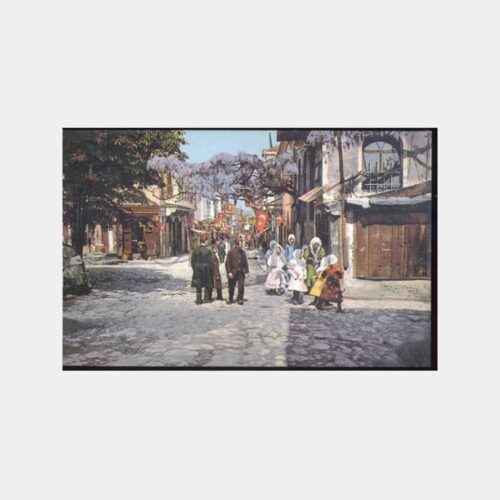 İstanbul Üsküdar Çarşı Reprodüksiyon Kartpostal