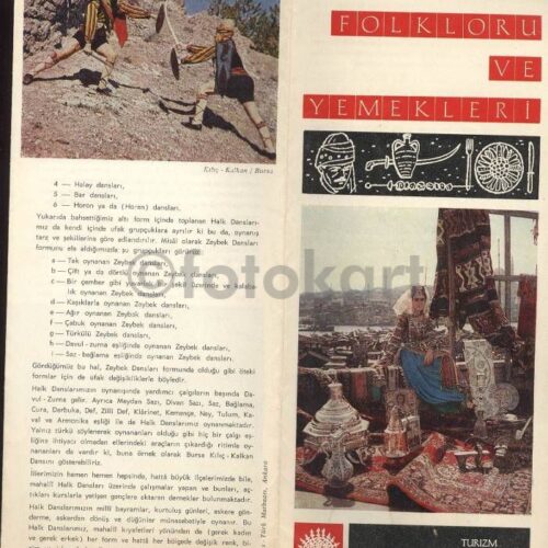 Türk Folkloru ve Yemekleri Konulu Broşür
