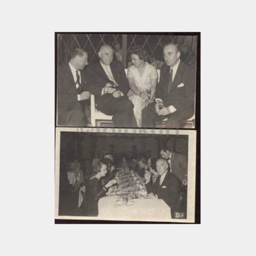 1950 Yemek Kültürü Konulu 2 Adet Fotoğraf