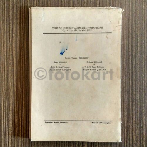 Türk Dili Belleteni, Nisan-Aralık 1946 - Görsel 2