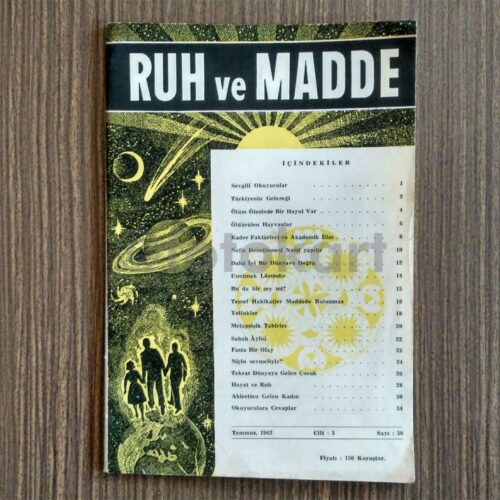 Ruh ve Madde Dergisi, 1962 Ocak Sayı 30
