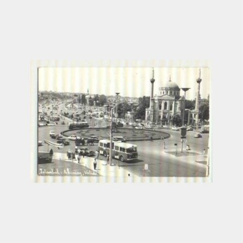 İstanbul Aksaray Meydanı Troleybüs Fotokart