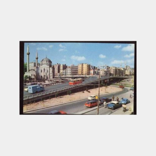 İstanbul Aksaray Geçidi Görünüş Kartpostal