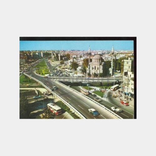 İstanbul Aksaray Geçidi Kartpostal