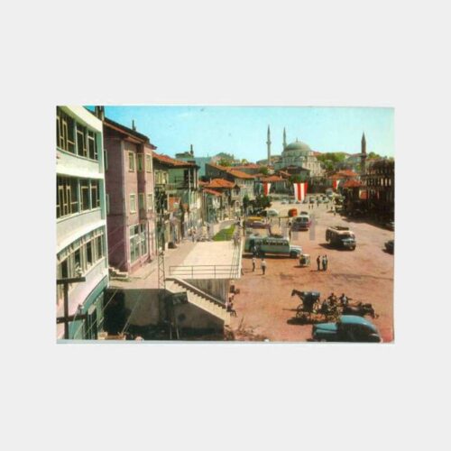 1967 Bolu Garajlar Görünüş Kartpostal