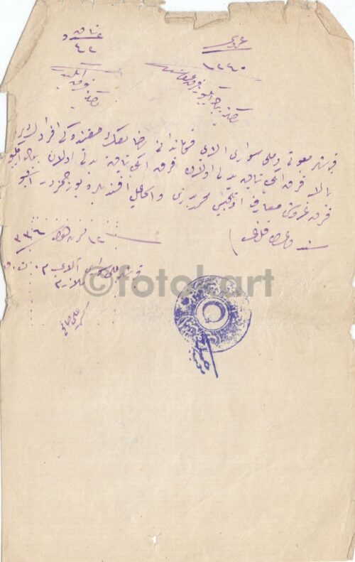 1920 Çerkez Ethem Osmanlıca Belgeler - Görsel 5