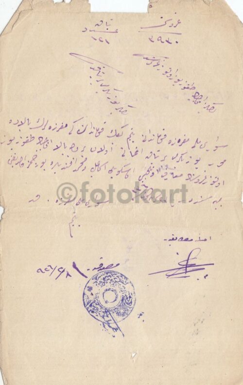 1920 Çerkez Ethem Osmanlıca Belgeler - Görsel 17