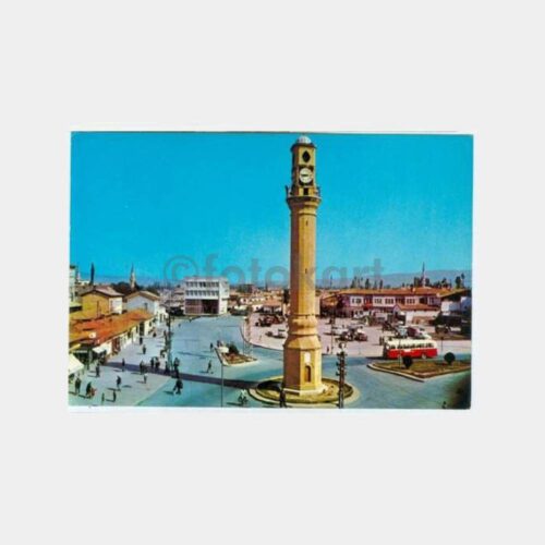 1970 Çorum Saat Kulesi Görünüş Kartpostal