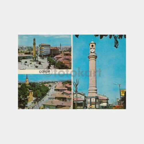 1977 Çorum 3 Değişik Görünüş Kartpostal