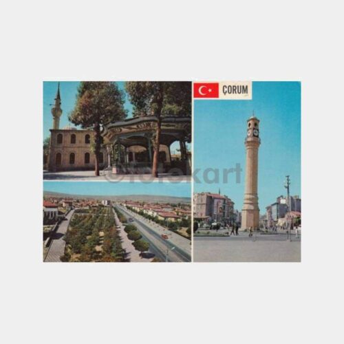 1976 Çorum 3 Değişik Görünüş Kartpostal