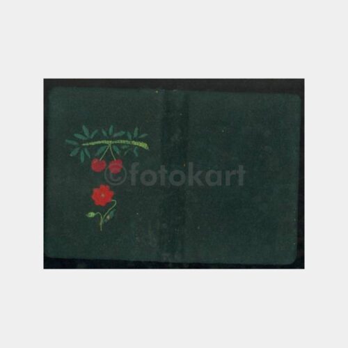 1920 Çiçek Motifli Kumaş Kaplı Defter Kabı
