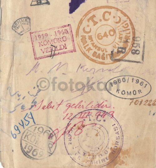 1930 İstanbul Şoförler Cemiyeti Kimlik Defteri - Görsel 2