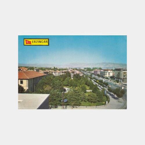 1975 Erzincan Genel Görünüş Kartpostal