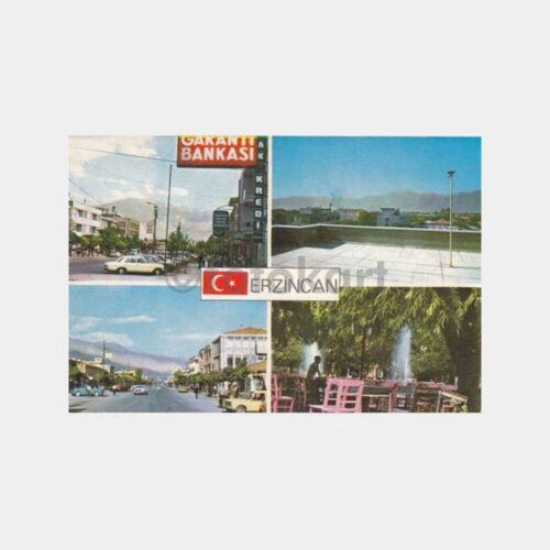 1982 Erzincan 4 Görünüş Kartpostal