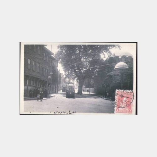 İstanbul Alemdar Caddesi Tramvay Reprodüksiyon Kartpostal