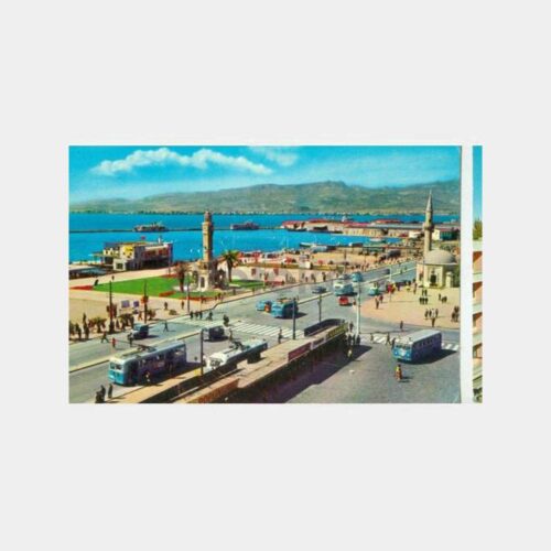 İzmir Konak Mavi Otobüsler Görünüş Kartpostal