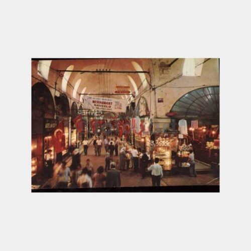 Kapalı Çarşı İçi Görünüşü Kartpostal