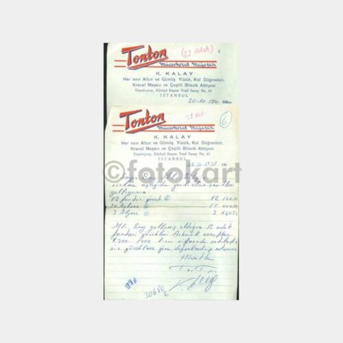 1971 Kapalı Çarşı Kuyumcu Atölye Notları - Görsel 3