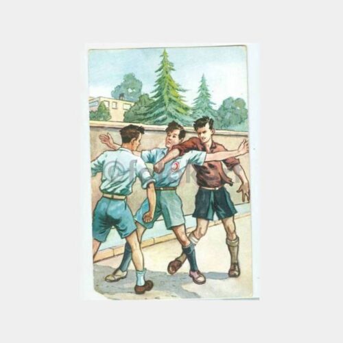 1940 Kızılay Konulu Çizim Kartpostal