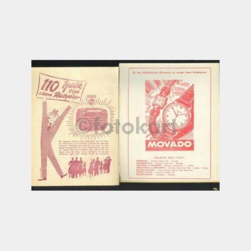1951 Piyano Konser Programı 3 Adet - Reklamlı Oto - Görsel 2