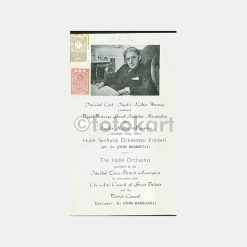 1961 Türk İngiliz Derneği Halle Konser Programı