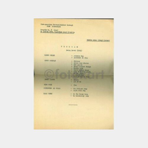 1959 Türk Amerikan Derneği Konser Programı
