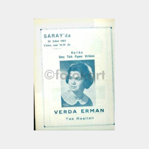 1963 Saray Konser - Verd Erman Piyano Program