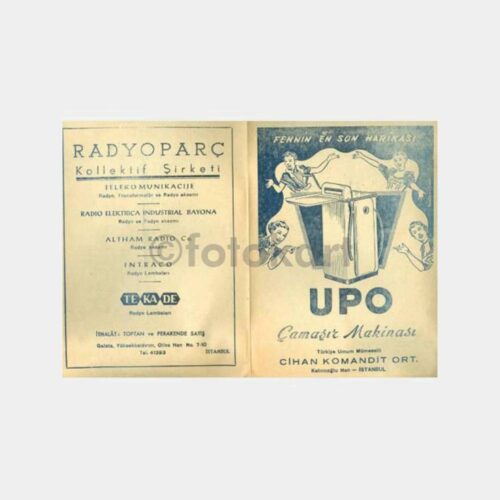 1950 Konser Program ve Reklam Sayfası