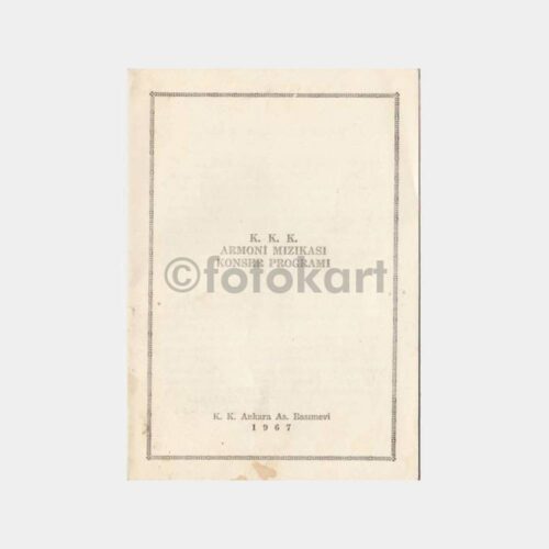 1967 KKK Armoni Mızıkası Konser Programı